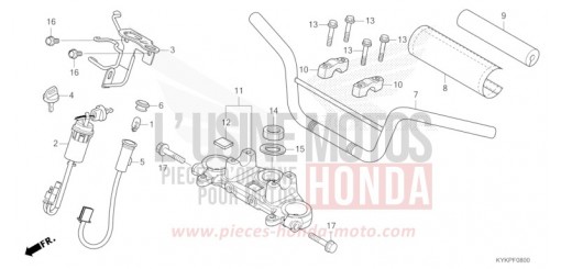 HANDLE PIPE/TOP BRIDGE CRF110FS de 2025